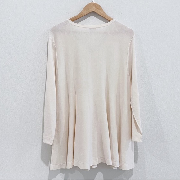 J Jill Silk Blend V Neck Tunic Blouse Size XLP - Picture 2 of 10